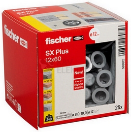 Obrázek produktu Hmoždinky FISCHER SX Plus 12x60 568012 (25ks) 2