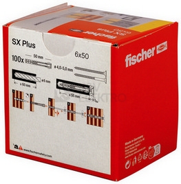 Obrázek produktu Hmoždinky FISCHER SX Plus 6x50 568106 (100ks) 4