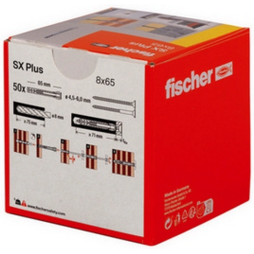 Hmoždinky FISCHER SX Plus 8x65 568108 (50ks) (obrázek 5)
