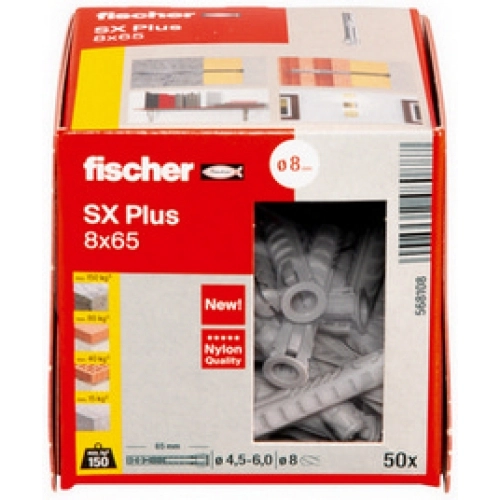 Hmoždinky FISCHER SX Plus 8x65 568108 (50ks) (obrázek 6)