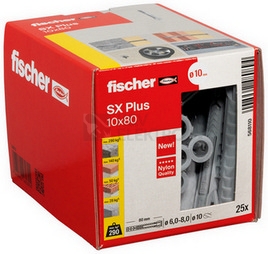 Obrázek produktu Hmoždinky FISCHER SX Plus 10x80 568110 (25ks) 2