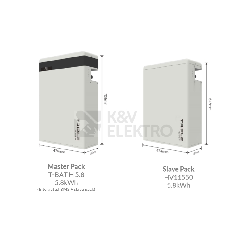 Obrázek produktu  Master bateriové úložiště pro solární elektrárny Solax Triple Power T58 včetně BMS 5,8kWh 1