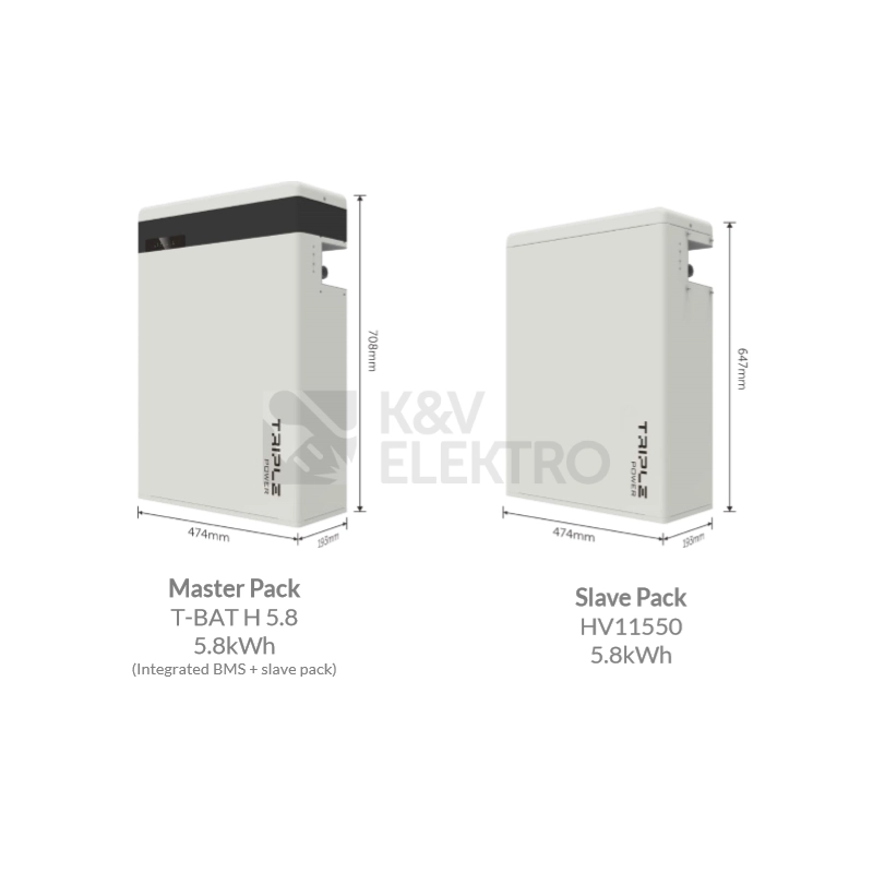 Obrázek produktu Slave bateriové úložiště pro solární elektrárny Solax Triple Power T58 5,8kWh 1