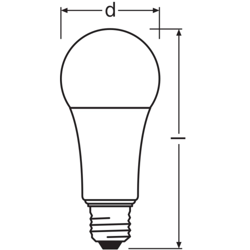 LED žárovka E27 LEDVANCE PARATHOM CL A FR 14W (100W) teplá bílá (2700K) stmívatelná (obrázek 3)