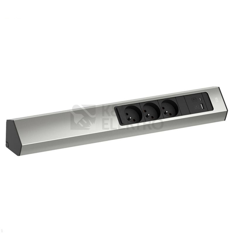 Obrázek produktu Rohová zásuvková lišta Bachmann 932.007 CASIA 2 3x230V USB nabíječka A/C 0