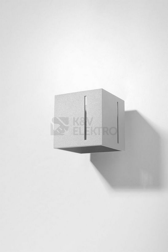 Obrázek produktu Nástěnné svítidlo SOLLUX Pixar G9 1x40W bez zdroje hliník šedá SL.0396 1