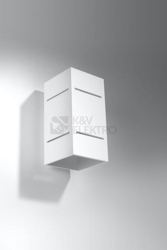 Obrázek produktu Nástěnné svítidlo SOLLUX Blocco G9 1x40W bez zdroje hliník bílá SL.0477 1