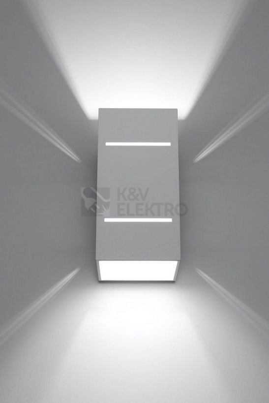 Obrázek produktu Nástěnné svítidlo SOLLUX Blocco G9 1x40W bez zdroje hliník bílá SL.0477 2