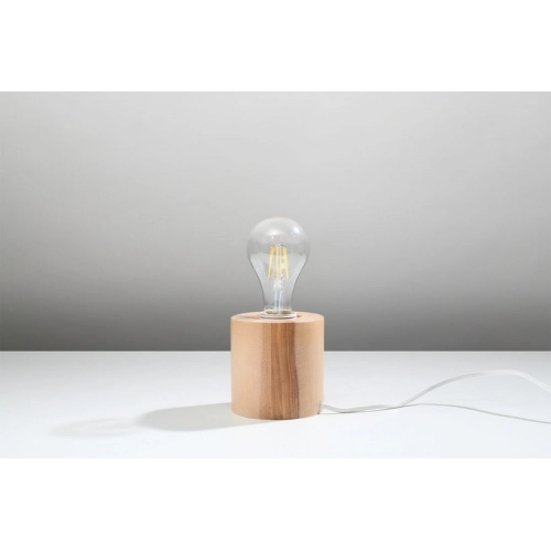 Stolní lampa SOLLUX Salgado E27 1x60W bez zdroje přírodní dřevo SL.0674 (obrázek 3)