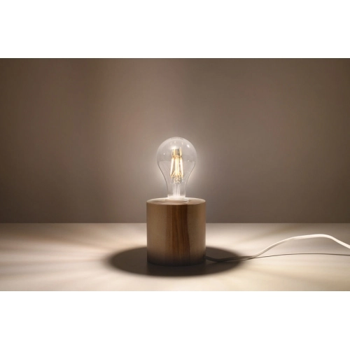 Stolní lampa SOLLUX Salgado E27 1x60W bez zdroje přírodní dřevo SL.0674 (obrázek 4)