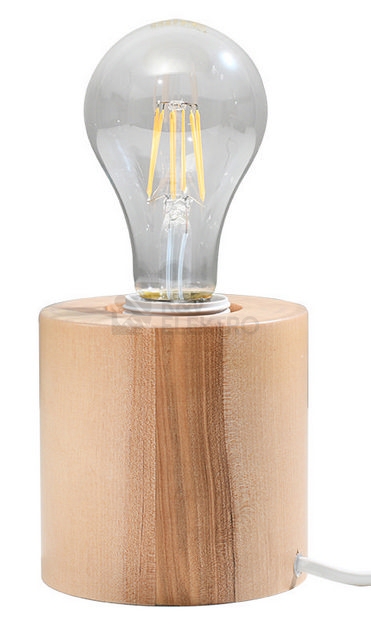 Obrázek produktu Stolní lampa SOLLUX Salgado E27 1x60W bez zdroje přírodní dřevo SL.0674 0