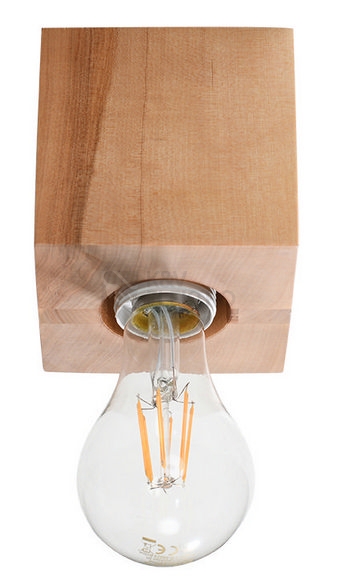 Obrázek produktu Stropní svítidlo SOLLUX Ariz E27 1x60W bez zdroje přírodní dřevo SL.0675 0