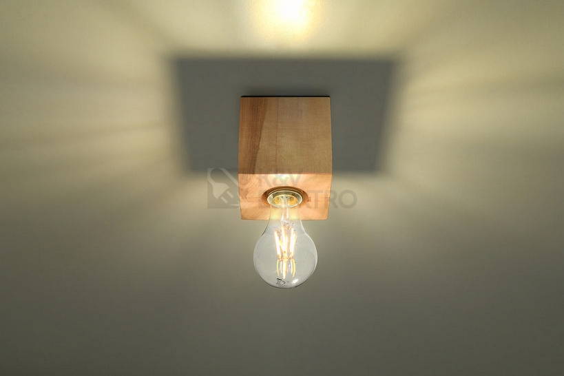 Obrázek produktu Stropní svítidlo SOLLUX Ariz E27 1x60W bez zdroje přírodní dřevo SL.0675 2