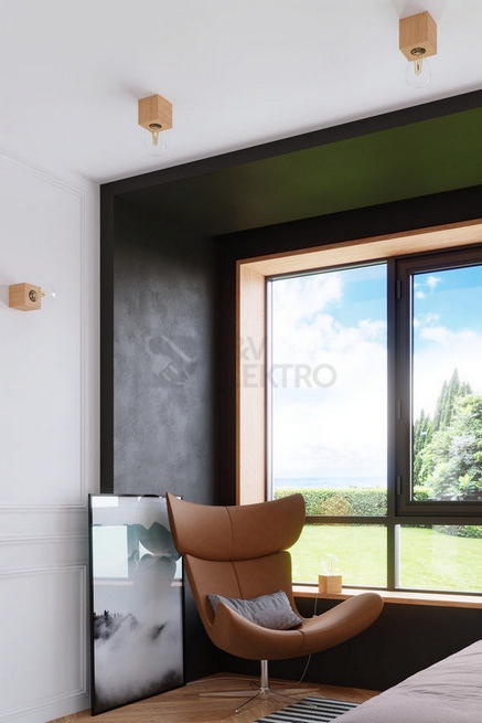 Obrázek produktu Stropní svítidlo SOLLUX Ariz E27 1x60W bez zdroje přírodní dřevo SL.0675 6