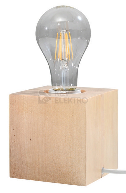 Obrázek produktu Stolní lampa SOLLUX Ariz E27 1x60W bez zdroje přírodní dřevo SL.0677 0