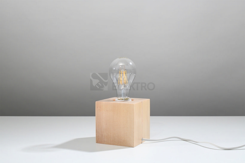 Obrázek produktu Stolní lampa SOLLUX Ariz E27 1x60W bez zdroje přírodní dřevo SL.0677 1