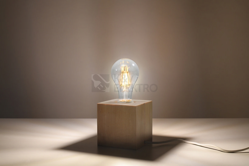 Obrázek produktu Stolní lampa SOLLUX Ariz E27 1x60W bez zdroje přírodní dřevo SL.0677 2