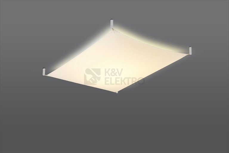 Obrázek produktu Stropní svítidlo SOLLUX Luna 1 G13 2x9W včetně světelného zdroje tkanina bílá SL.0737 2
