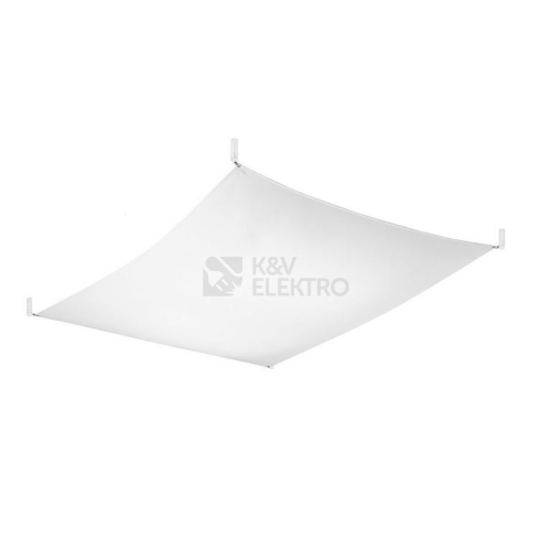 Stropní svítidlo SOLLUX Luna 3 G13 6x9W bez zdroje tkanina bílá SL.0739