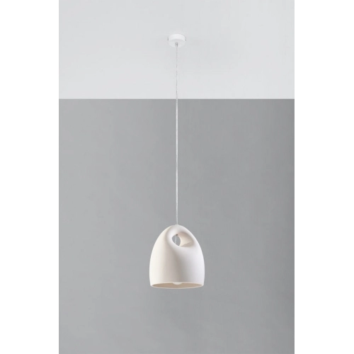 Závěsné svítidlo SOLLUX Bukano E27 1x60W bez zdroje keramika bílá SL.0842 (obrázek 2)