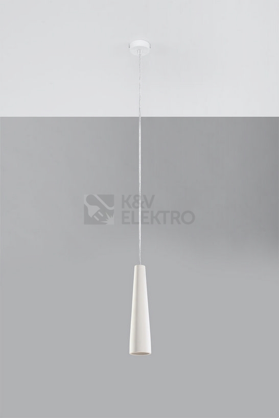 Obrázek produktu Závěsné svítidlo SOLLUX Electra GU10 1x40W bez zdroje keramika bílá SL.0845 1