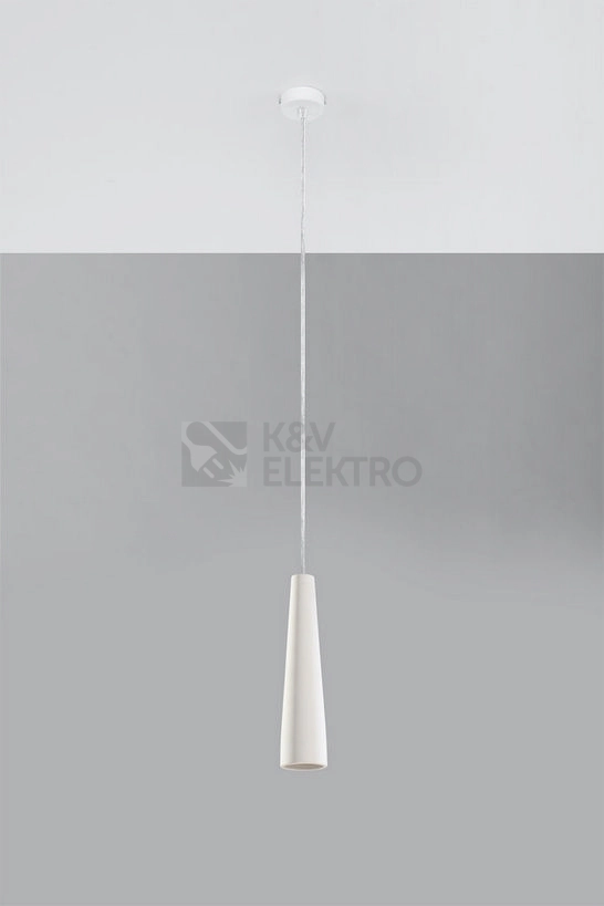 Obrázek produktu Závěsné svítidlo SOLLUX Electra GU10 1x40W bez zdroje keramika bílá SL.0845 1