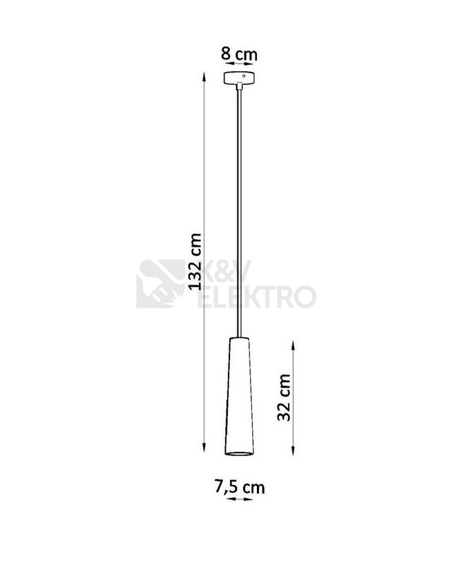 Obrázek produktu Závěsné svítidlo SOLLUX Electra GU10 1x40W bez zdroje keramika bílá SL.0845 3