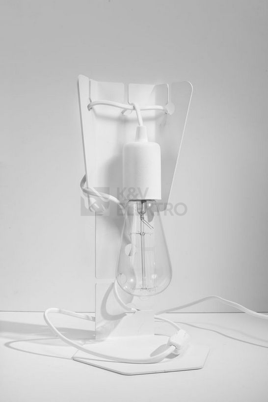 Obrázek produktu Stolní lampa SOLLUX Arby E27 1x60W bez zdroje ocel bílá SL.0879 1