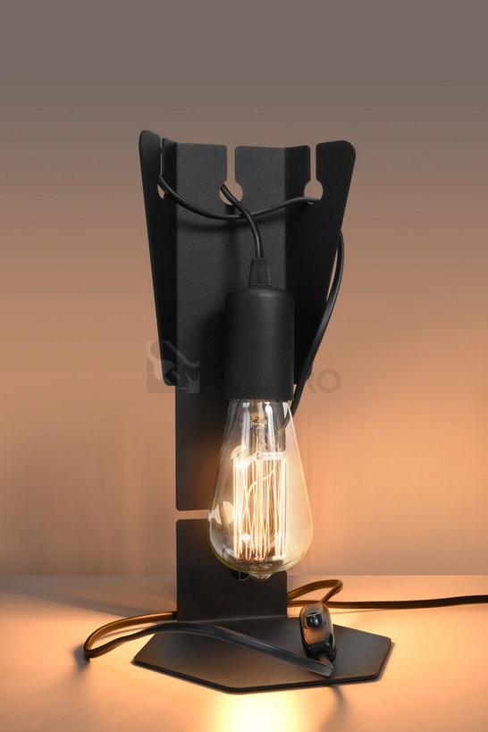 Obrázek produktu Stolní lampa SOLLUX Arby E27 1x60W bez zdroje ocel černá SL.0880 2
