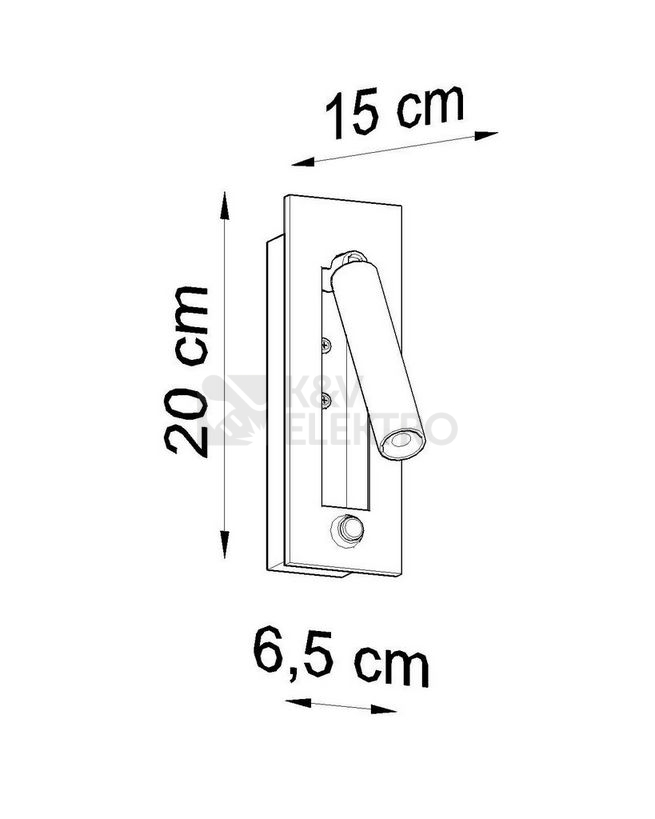 Obrázek produktu Nástěnné svítidlo SOLLUX Enif G9 1x12W bez zdroje ocel černá SL.0956 5