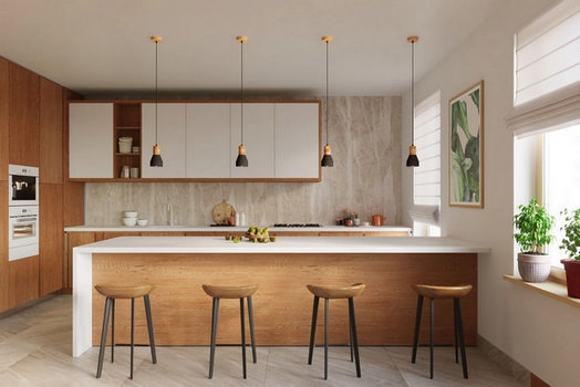 Závěsné svítidlo SOLLUX Qubic E27 1x60W bez zdroje beton/dřevo černá/přírodní dřevo SL.0963 (obrázek 5)