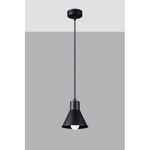 Závěsné svítidlo SOLLUX Taleja 1 E27 1x60W bez zdroje ocel černá SL.0985