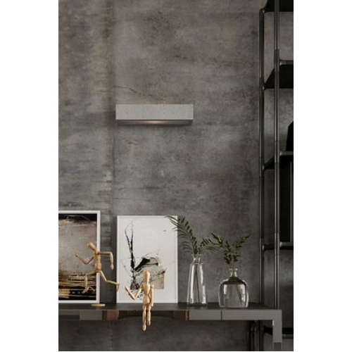 Nástěnné svítidlo SOLLUX Vega 50 E27 2x60W bez zdroje beton/sklo SL.0993 (obrázek 6)
