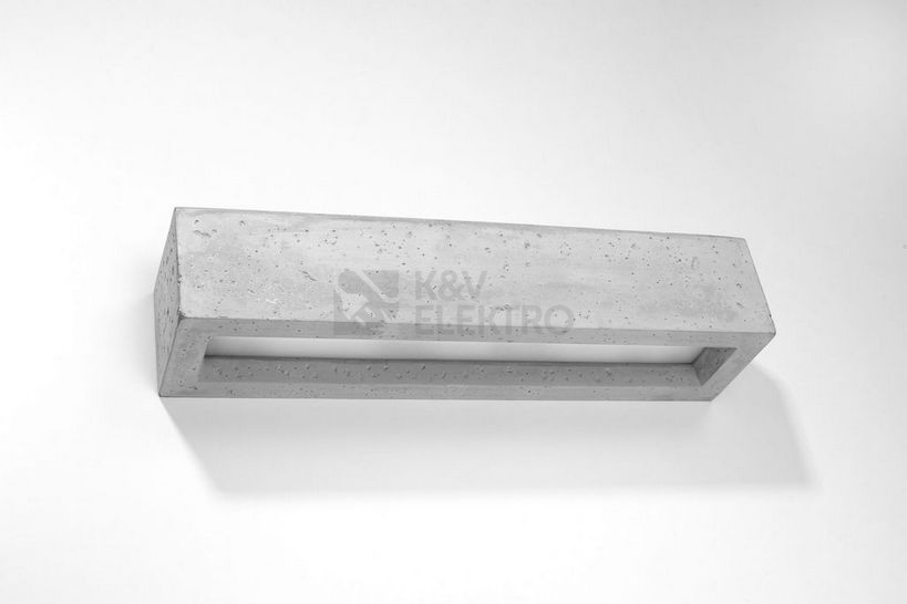 Obrázek produktu Nástěnné svítidlo SOLLUX Vega 50 E27 2x60W bez zdroje beton/sklo SL.0993 1