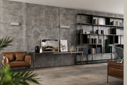 Obrázek produktu Nástěnné svítidlo SOLLUX Vega 50 E27 2x60W bez zdroje beton/sklo SL.0993 5