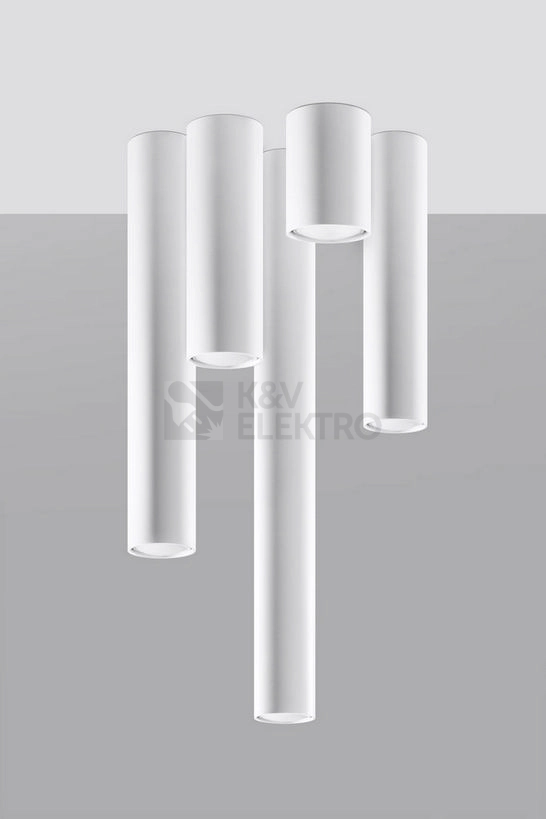 Obrázek produktu Stropní svítidlo SOLLUX Lagos 20 GU10 1x40W bez zdroje ocel bílá SL.0997 6