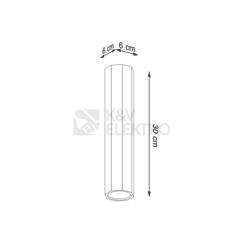 Obrázek produktu Stropní svítidlo SOLLUX Zeke 30 GU10 1x40W bez zdroje dub SL.1034 3