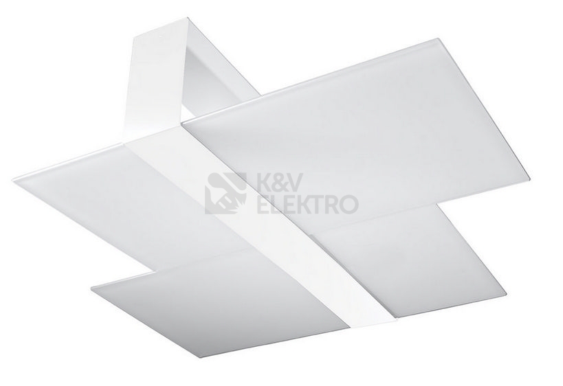 Obrázek produktu Stropní svítidlo SOLLUX Massimo E27 2x60W bez zdroje ocel/sklo bílá SL.1045 0