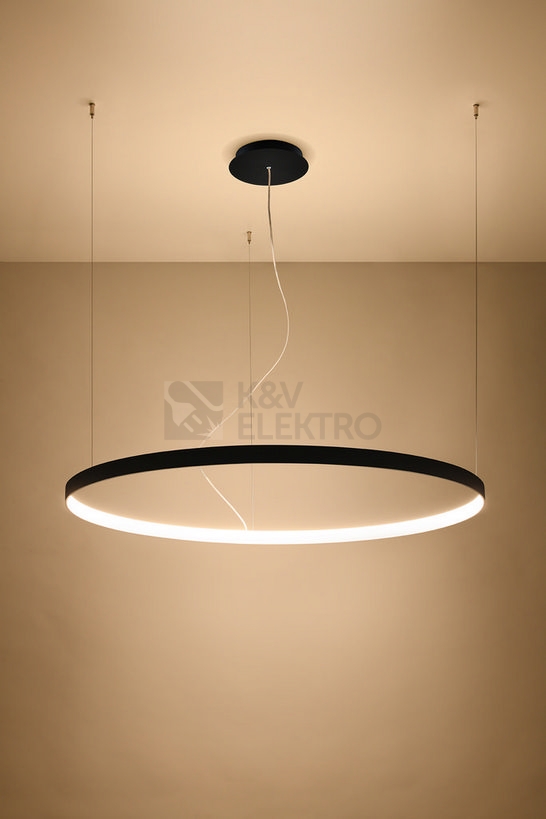 Obrázek produktu  Závěsné LED svítidlo SOLLUX Rio 110 3000K 70W ocel černá TH.103 2