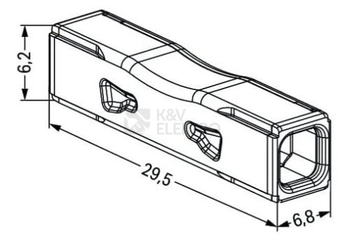 Obrázek produktu Spojovací svorka WAGO 2773-2401 PUSH WIRE Inline 2x4 1