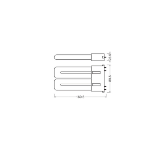 LED žárovka 2G10 (4piny) LEDVANCE DULUX F 12W (24W) neutrální bílá (4000K) (obrázek 2)