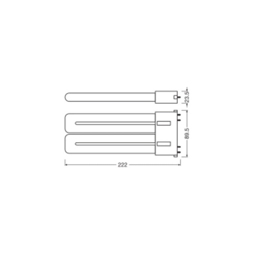 LED žárovka 2G10 (4piny) LEDVANCE DULUX F 20W (36W) neutrální bílá (4000K) (obrázek 4)