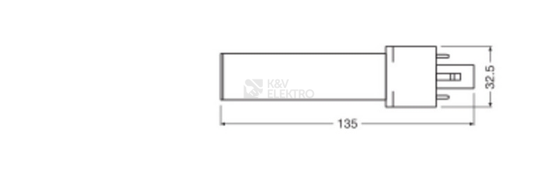 Obrázek produktu LED žárovka G23 LEDVANCE DULUX S 3,5W (7W) neutrální bílá (4000K) 2