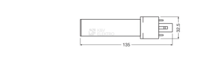 Obrázek produktu LED žárovka G23 LEDVANCE DULUX S 3,5W (7W) neutrální bílá (4000K) 2