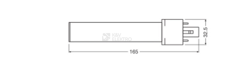 Obrázek produktu LED žárovka G23 LEDVANCE DULUX S 4W (9W) teplá bílá (3000K) 3