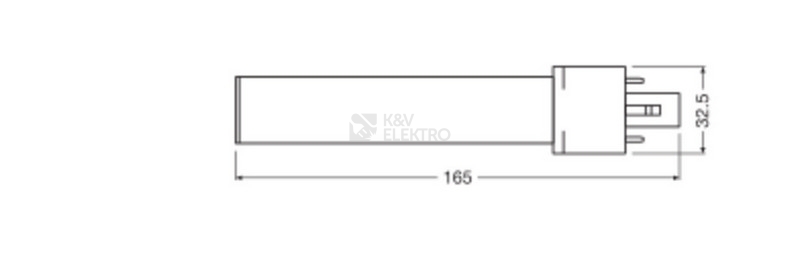 Obrázek produktu LED žárovka G23 LEDVANCE DULUX S 5W (9W) neutrální bílá (4000K) 2