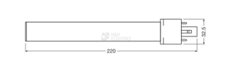 Obrázek produktu LED žárovka G23 LEDVANCE DULUX S 6W (11W) teplá bílá (3000K) 2