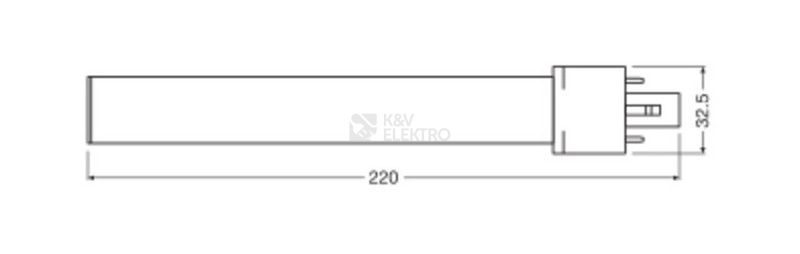 Obrázek produktu LED žárovka G23 LEDVANCE DULUX S 6W (11W) teplá bílá (3000K) 2