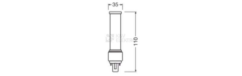 Obrázek produktu LED žárovka G24d-1 LEDVANCE CFLni Dulux D 5W (10W) neutrální bílá (4000K) 2