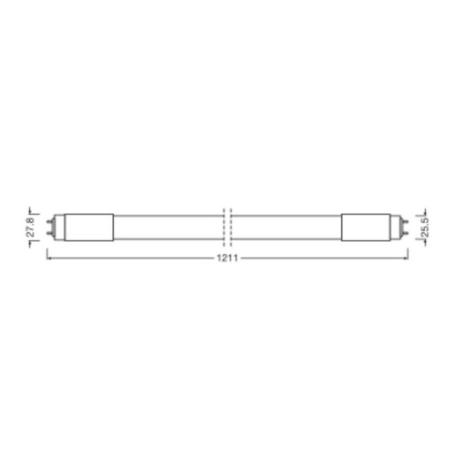 LED trubice zářivka LEDVANCE SubstiTUBE Value Universal HF/EM/230V 120cm 18W (36W) 840 neutrální bílá 4000K T8 G13 (obrázek 5)